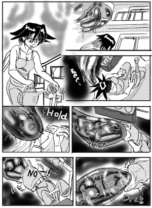 [Mashiba Kenta (Stuka)] The real vore of the gaintess & Man-sucking leech fear  - Page 24