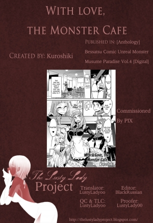 [Kuroshiki] Mon Cafe Yori Ai o Kominute | With Love, the Monster Cafe (Bessatsu Comic Unreal Monster Musume Paradise Vol. 4) [English] [Colorized] [Decensored] [Digital] - Page 34