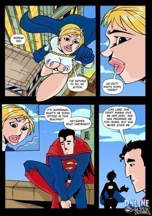 Power Girl gets asshole Fuck- Online Superheroes - Page 1