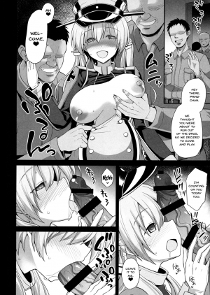 (COMIC1☆15) [Akuten Soushin (Kokutou Nikke)] Kanmusu Chakunin Prinz Eugen & Bismarck Shussan Hensai Botai Teikyou (Kantai Collection -KanColle-) [English] [Doujins.com] - Page 5