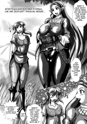  (C94) [NAMANECOTEI (chan shin han)] Bou Game no Clear-go Sekai de Hyrule no Futanari Do-S Hime to Do-M Yuusha ga Kozukuri suru dake no Hanashi (The Legend of Zelda)[English]  - Page 3