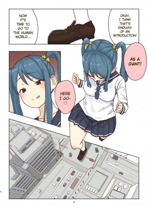  (C97) [ICE CAT (Uru)] Zankoku Kyodai Musume Fondue-chan no Ecchi na Gyakusatsu 丨Cruel Giantess Fondue-chan's Sexy Slaughter Time [English]  - Page 5