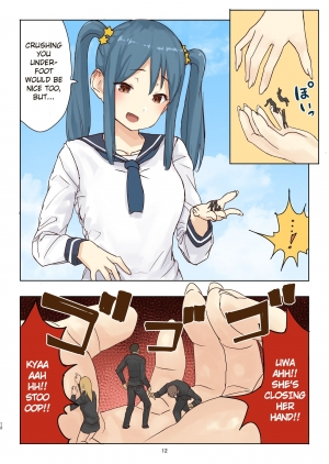  (C97) [ICE CAT (Uru)] Zankoku Kyodai Musume Fondue-chan no Ecchi na Gyakusatsu 丨Cruel Giantess Fondue-chan's Sexy Slaughter Time [English]  - Page 13