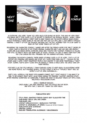  (C97) [ICE CAT (Uru)] Zankoku Kyodai Musume Fondue-chan no Ecchi na Gyakusatsu 丨Cruel Giantess Fondue-chan's Sexy Slaughter Time [English]  - Page 53