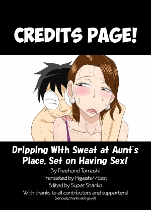 [Freehand Tamashii] Oba-san Taku de Asedaku de, Hitasura Sex ni Hagemu! [English] - Page 35
