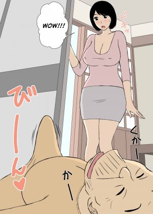 Busty Wife 3- Taking care of Grandfather - Page 4