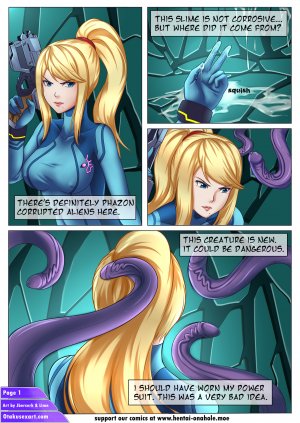 Samus Aran's Alien Impregnation Creampie Fucktime - Page 3