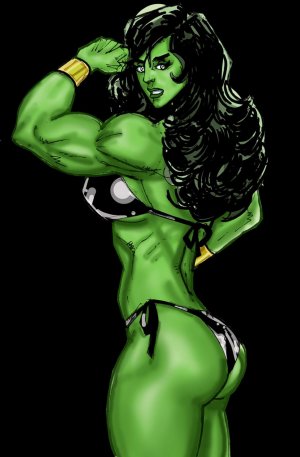 SuperPoser- Green With Lust- Hulk