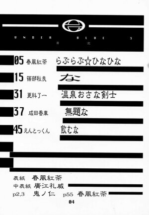 (C59) [AXZ (Various)] Under Blue 03 (Love Hina) - Page 5