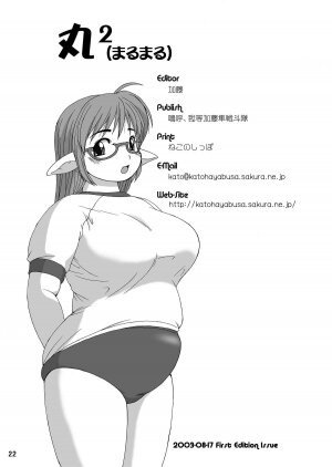 (C64) [Aa, Warera Katou Hayabusa Sentoutai (Katou)] Maru-Maru | Maru2 - Page 23