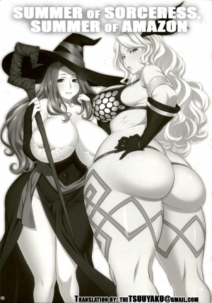(C80) [OZONE (Marumiya)] Sorceress no Natsu, Amazon no Natsu. | Summer of Sorceress, Summer of Amazon (Dragon's Crown) [English] [thetsuuyaku] - Page 3