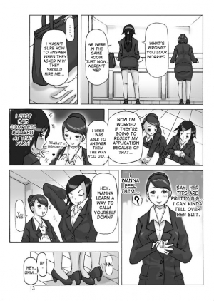 [ts-complex2nd (Asagiri)] Tamatama Toorigakatta Shuukatsuchuu no Joshidaisei ni Kigaete [English] [desudesu] - Page 14