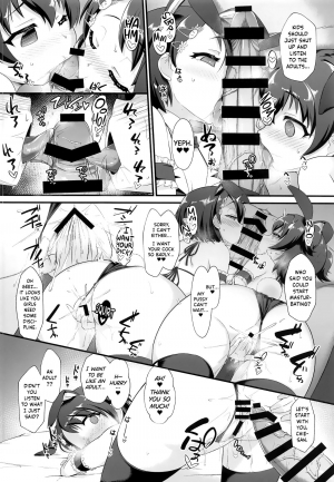 (C96) [CHARAN PORAN (Nekono Matatabi)] Chie to Miria wa Mesugaki Tenshi (THE  CINDERELLA GIRLS) [English] {Hennojin} - Page 16