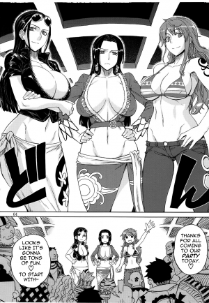 (C81) [Choujikuu Yousai Kachuusha (Denki Shougun)] MEROMERO GIRLS NEW WORLD (One Piece) [English] [darknight] [Decensored] - Page 4