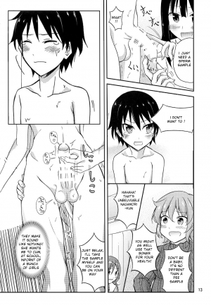 [Redraw] [Nihon Dandy (Matsuno Susumu)] Ore dake Atashi dake Hadaka ni Sareta Shintaikensa [English] - Page 12