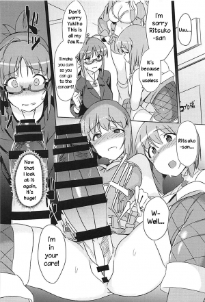 (C94) [Suimitsutou Koubou (Momo no Suidousui)] YukiChinpo Futanari Yukiho to Ritsuko ga Lesson Suru Hon (THE ) [English] [TreePerception] - Page 11
