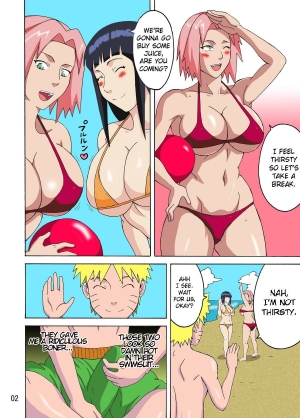 (C82) [Naruho-dou (Naruhodo)] Tsunade no Insuiyoku | Tsunade's Obscene Beach (Naruto) [English] [Colorized] - Page 4