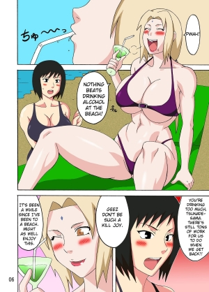 (C82) [Naruho-dou (Naruhodo)] Tsunade no Insuiyoku | Tsunade's Obscene Beach (Naruto) [English] [Colorized] - Page 8