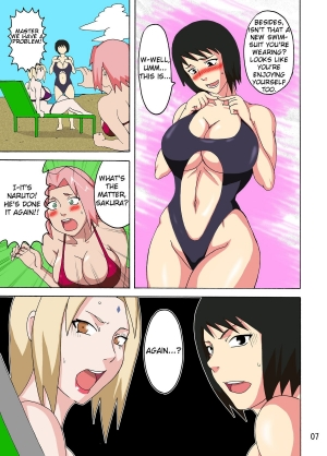 (C82) [Naruho-dou (Naruhodo)] Tsunade no Insuiyoku | Tsunade's Obscene Beach (Naruto) [English] [Colorized] - Page 9