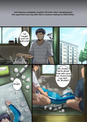 (Shota Scratch 15) [Sushipuri (Kanbe Chuji)] Ore no Otouto ga Hamedori Sareru Wake ga nai | My Little Brother Can't Be Tainted by Gang-rape (Whistle!) [English] - Page 27