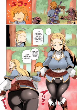 (C93) [UU-ZONE (nuezou)] Ee Ketsu. | Dat Ass. (The Legend of Zelda: Breath of the Wild) [English] [biribiri] [Colorized] - Page 4