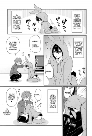 (C87) [KH. (Yuki)] Usa Haru Shiiku Nikki | Bunny Haru Raising Diary (Free!) [English] {Anneioux} - Page 6