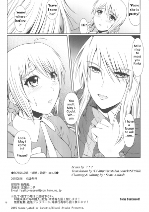  (C88) [Atelier Lunette (Mikuni Atsuko)] SCANDALOUS -Haisetsu no Utahime- act.5 [English]  - Page 19